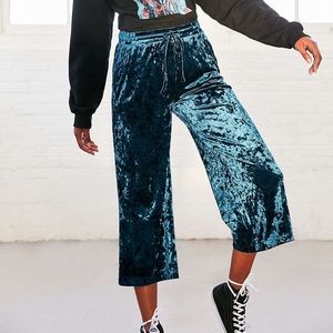 Urban Outfitters Velvet Culottes